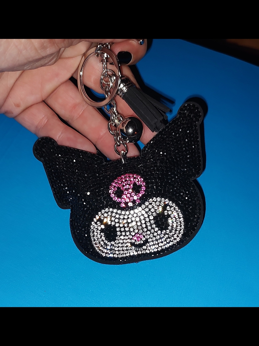 New! Rhinestone Kuromi Keychain/ Bag Charm